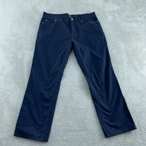 Banana Republic Mens Straight 5-Pocket Navy Pants 36x30 Cotton Blend 5165